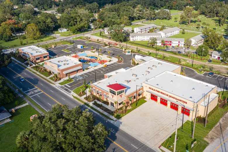 MLK First Responder Campus, aerial view
